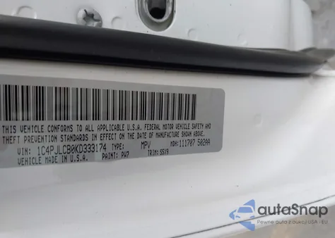 2019 Jeep Cherokee Latitude Fwd from USA, damaged, VIN 1C4PJLCB0KD333174